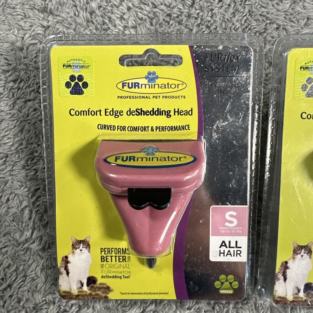 2 NEW Furminator Comfort Edge Deshedding Edge Head Only All Cats 10LBS HEAD ONLY